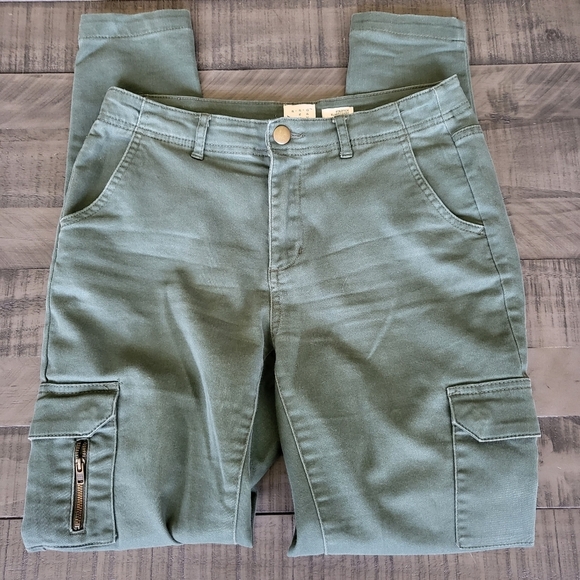 A NEW DAY STRETCH ELASTIZADO SKINNYBJEANS, GREEN, SIZE 4 - Picture 1 of 4